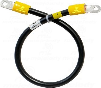 Mojeledy 50cm kabel czarny do akumulatora 25mm M6