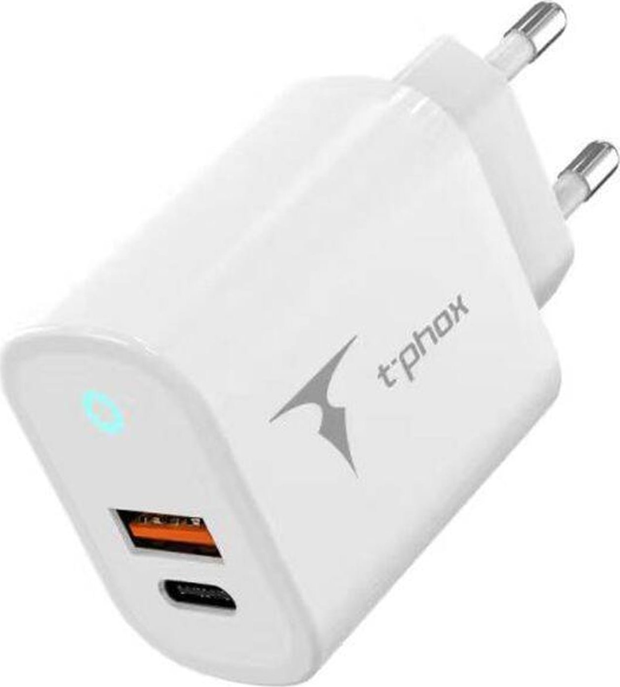Ładowarka T-Phox Ładowarka Sieciowa 45W USB + USB-C T-PHOX GLORY biała