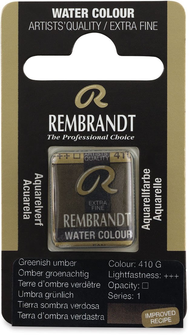 Rembrandt Watercolour Pan Greenish Umber 410
