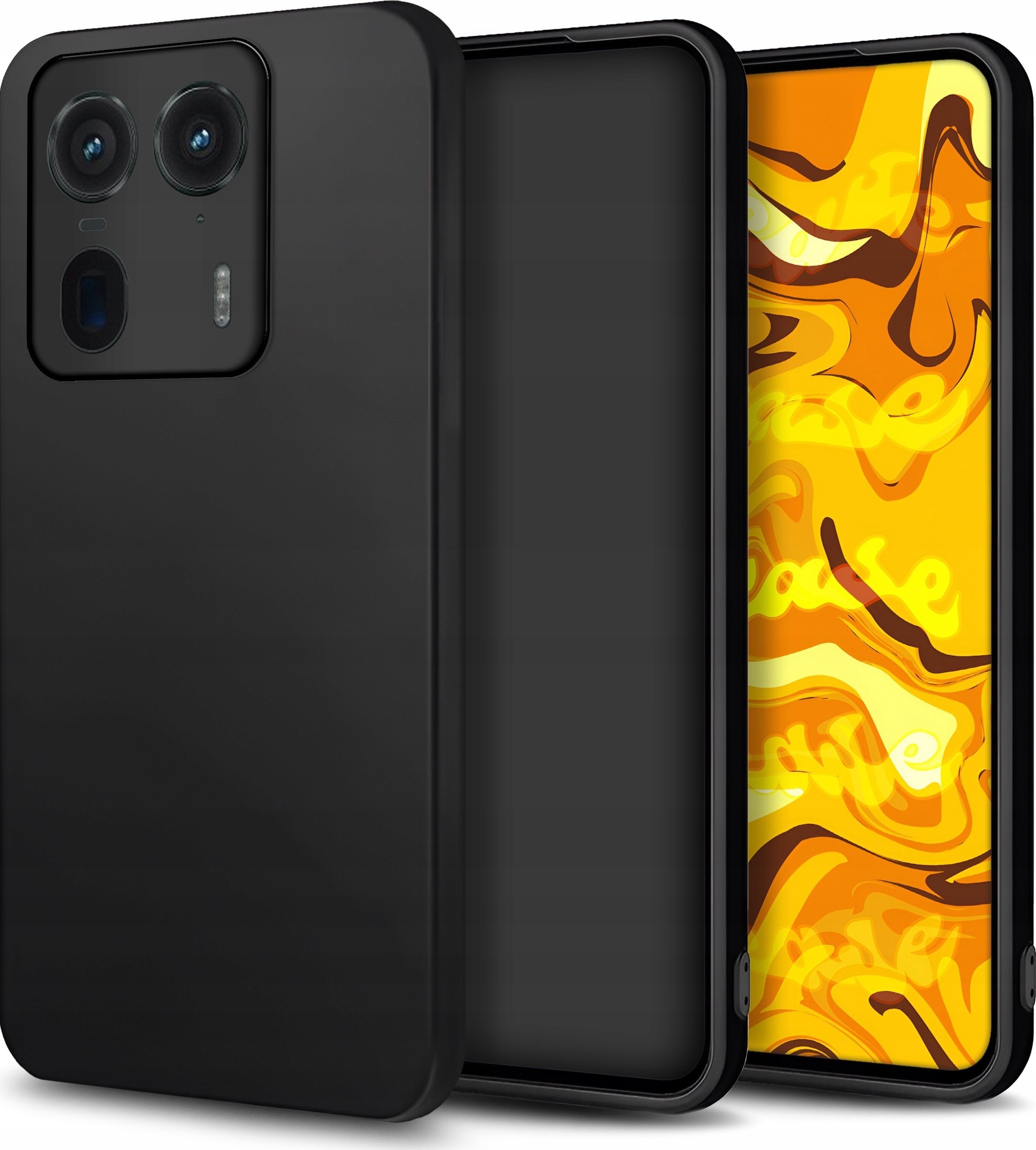 Hello Case ETUI DO MOTOROLA EDGE 50 ULTRA GUMOWE OBUDOWA CZARNE MATOWE SILIKON SLIM