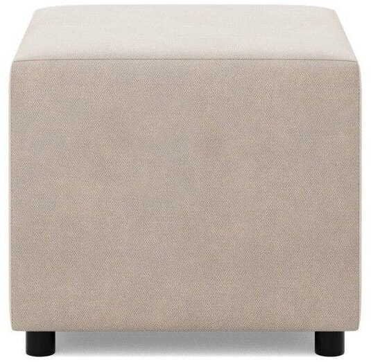 Pufa do siedzenia, BLOM, velvet, 51x51x40 cm, beżowy