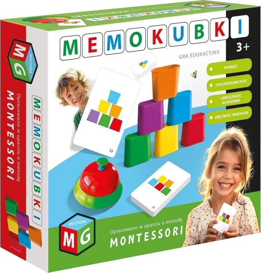 Multigra Montessori - gra edukacyjna memokubki 05952