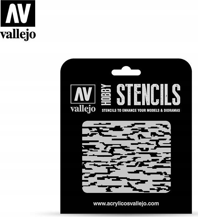 Vallejo Vallejo: ST-CAM004 - Stencils - Pixelated Modern Camo