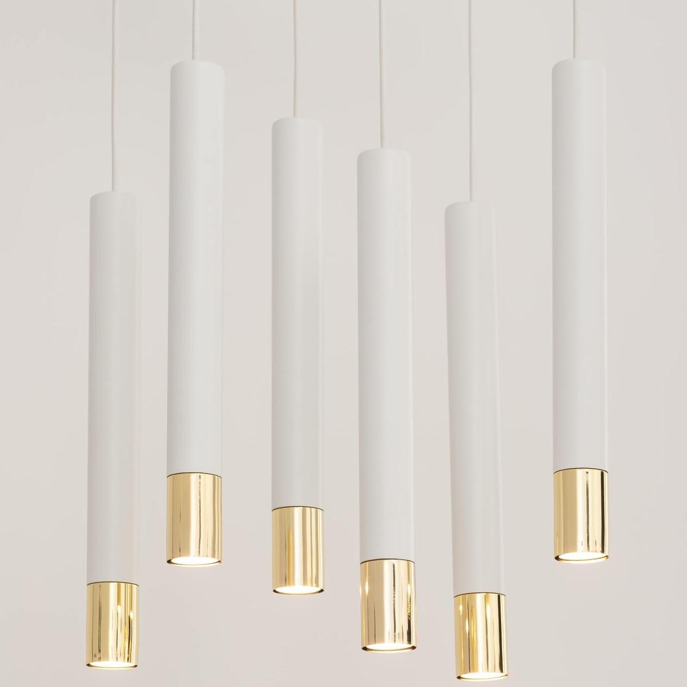 Lampa wisząca Sigma 6-płomienna lampa wisząca Sopel Grand 33390 do przedpokoju biała