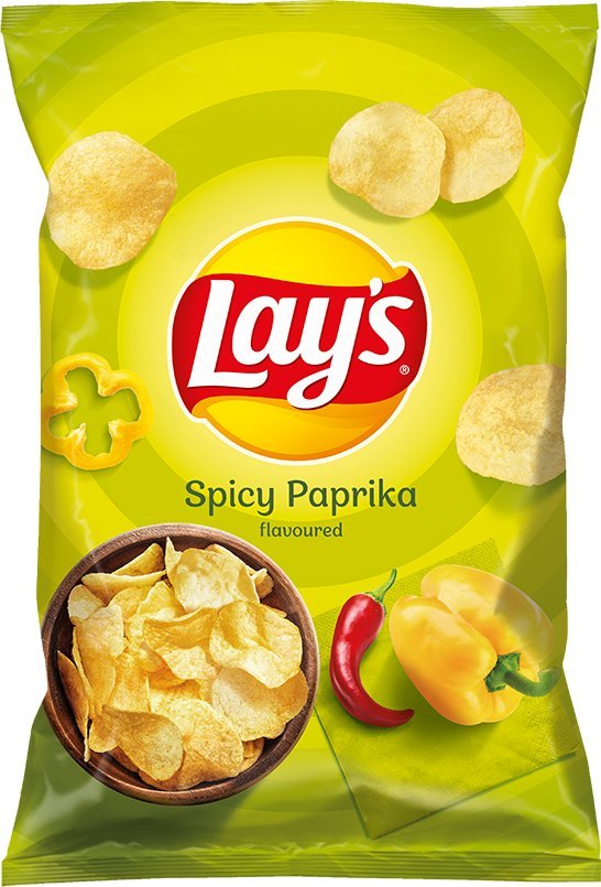 LAYs Lay's Spicy paprika chipsy ziemniaczane 130 g