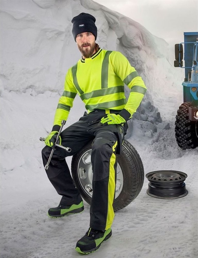 Ardon NEON H6471 - spodnie zimowe do pasa z kieszenią na nakolannki L