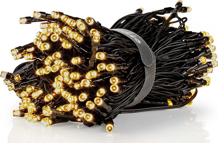 Lampki choinkowe Nedis WIFILX01W200 oświetlenie dekoracyjne Lekki łańcuch do dekoracji Czarny 200 lamp(y) LED 2,33 W G