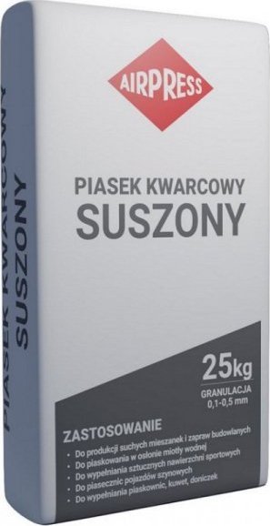 Sprężarka Airpress PIASEK KWARCOWY SUSZONY 25KG 0.5-1.0MM