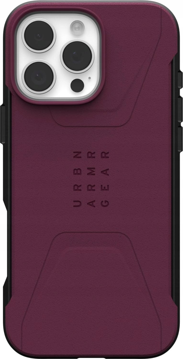 UAG UAG Civilian Magsafe - obudowa ochronna do iPhone 16 Pro Max kompatybilna z MagSafe (bordeaux)