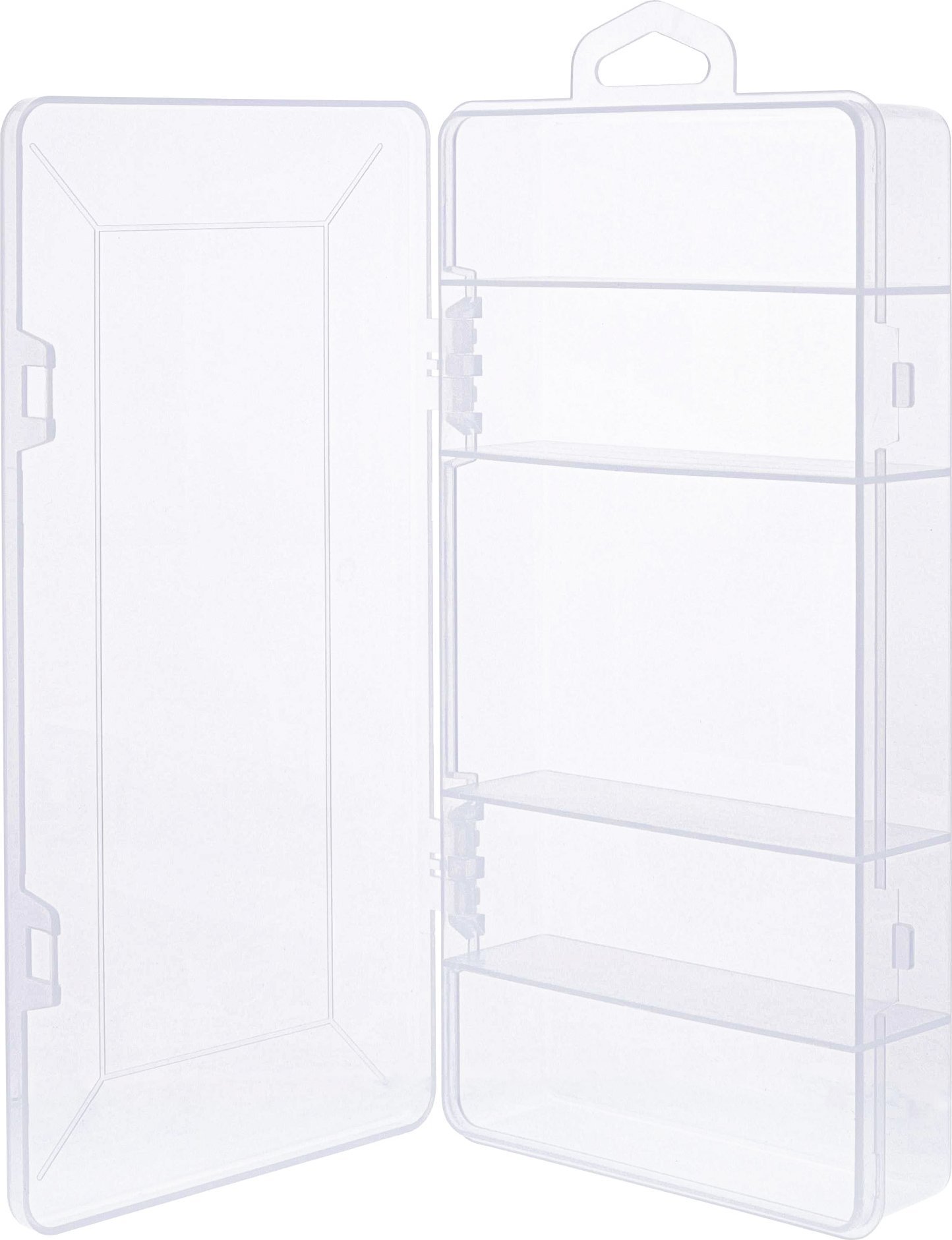 InLine® Kleinteilebox, 5 Fächer, Abmessungen: 206x107x33mm, transparent