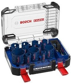 bosch powertools Bosch hole saw Tough material set 14 pieces - 2608900447 EXPERT RANGE