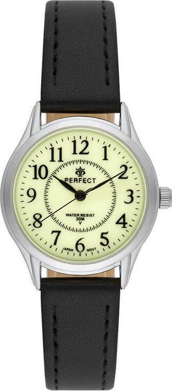 Zegarek Perfect Zegarek Perfect LX010-04 damski klasyczny świecąca tarcza .