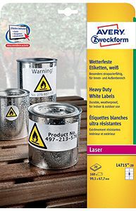 Avery Zweckform ETYK.ZF L4715 99,1X67,7 A4 20 ARK. ETYKIETA - L4715-20