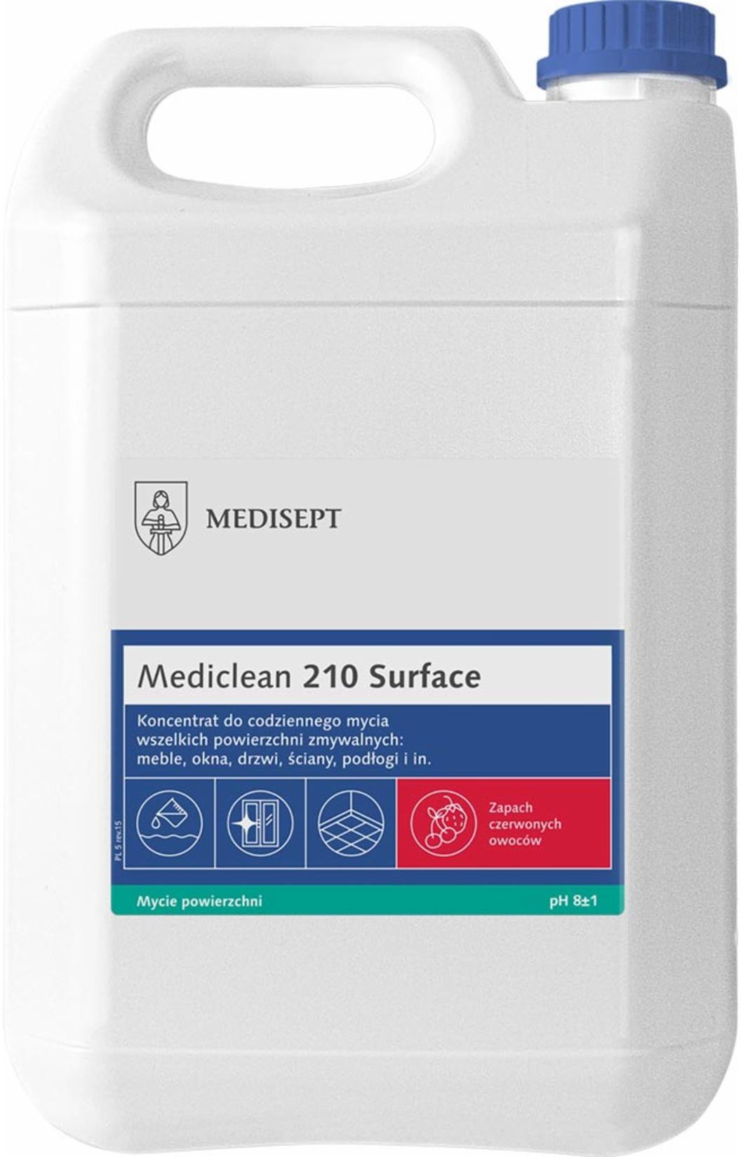 MED-210SURFACE - Koncentrat do czyszczenia powierzchni, Mediclean 210 Surface 5 L