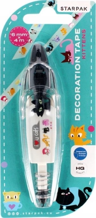 Starpak TASMA DEKOR SPRZYL KOTKI 6MM/4M B/C 12/432 PG