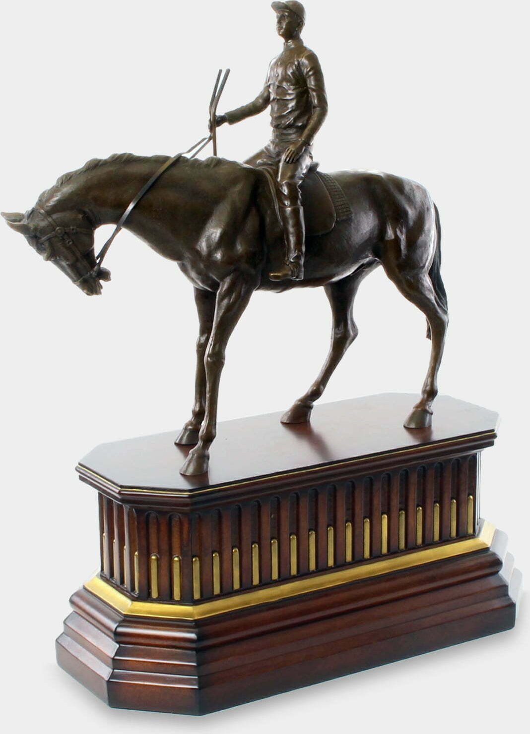 rzezbyzbrazu Jeździec na Koniu Rzeźba z Brązu