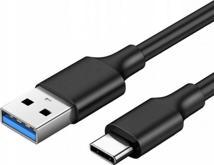 Kabel USB Pawonik USB-A - USB-C 2 m Czarny (6957303824670)