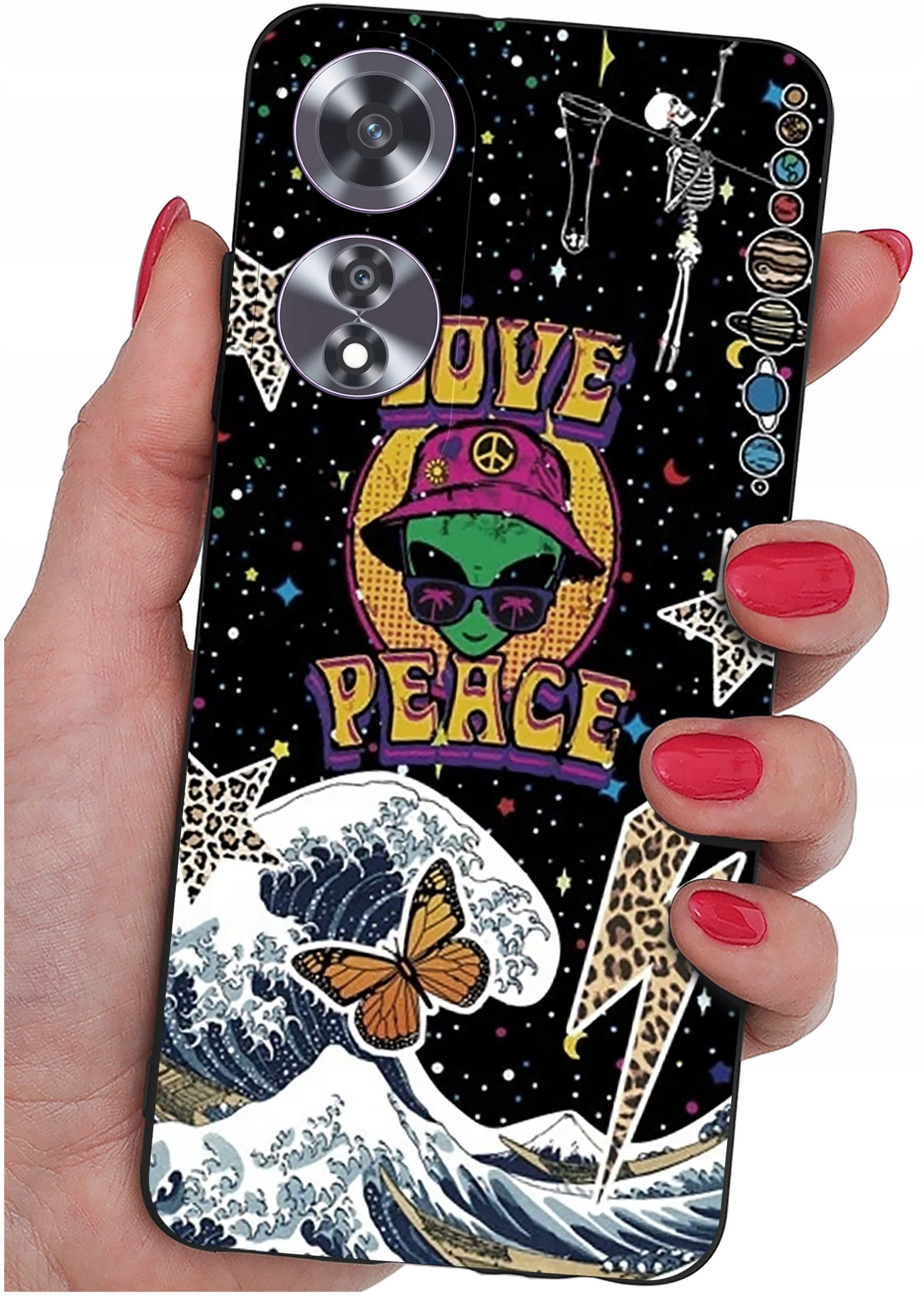 Etui do Oppo A60 4G WZORY |SILIKONOWE MATT CASE + SZKŁO 9H