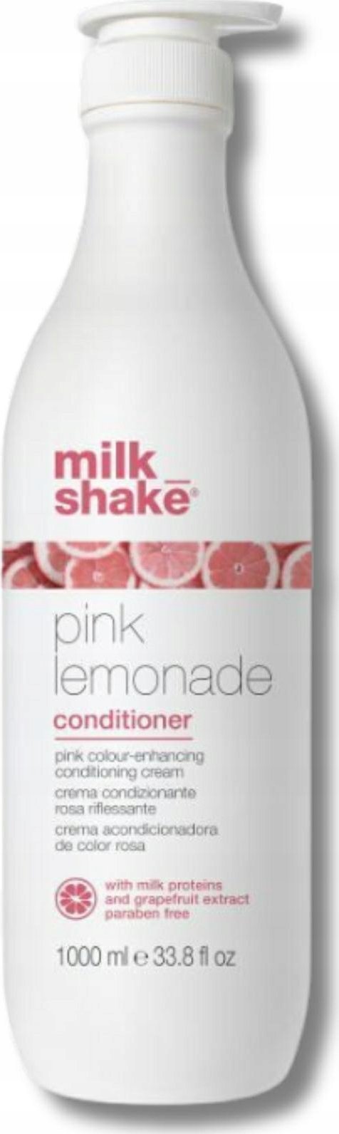 Milk Shake Milk Shake, Pink Lemonade, Milk Proteins, Hair Colour Conditioner, Pink, Colouring, 1000 ml For Women