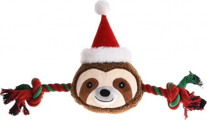 Barry King Zabawka dla psa, Sznur z pluszowym leniwcem, 46x23,5cm