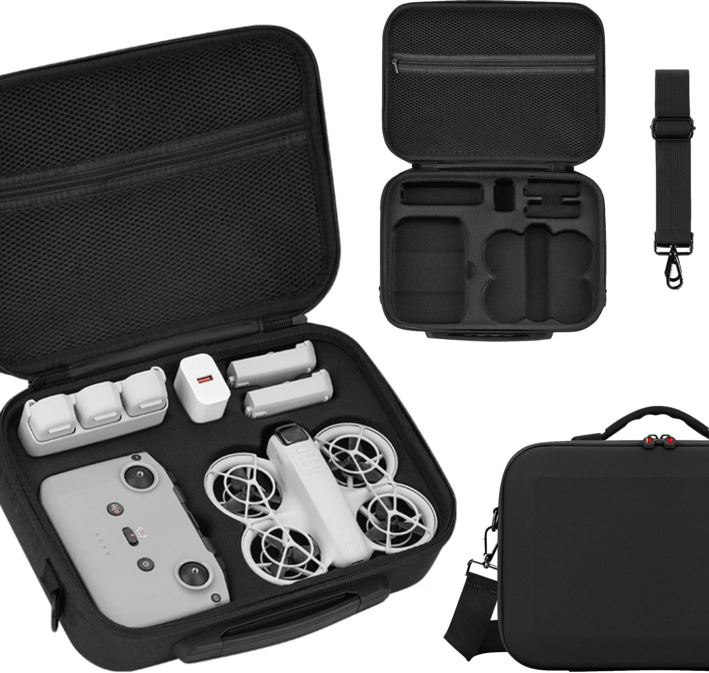 PRZENOŚNA TORBA ETUI CASE FUTERAŁ OCHRONNY NA RAMIĘ NA DRONA I AKCESORIA DO DJI NEO (CZARNA)