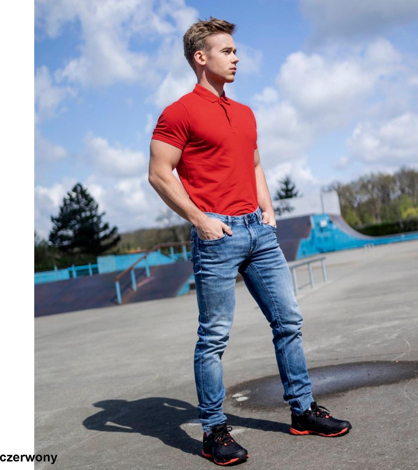 Ardon ARDONZIDYN - Męska koszulka polo z wstępnie pranej bawełny odporniejszej na blaknięcie kolorów materiał z silikonowym - granatowa 2XL