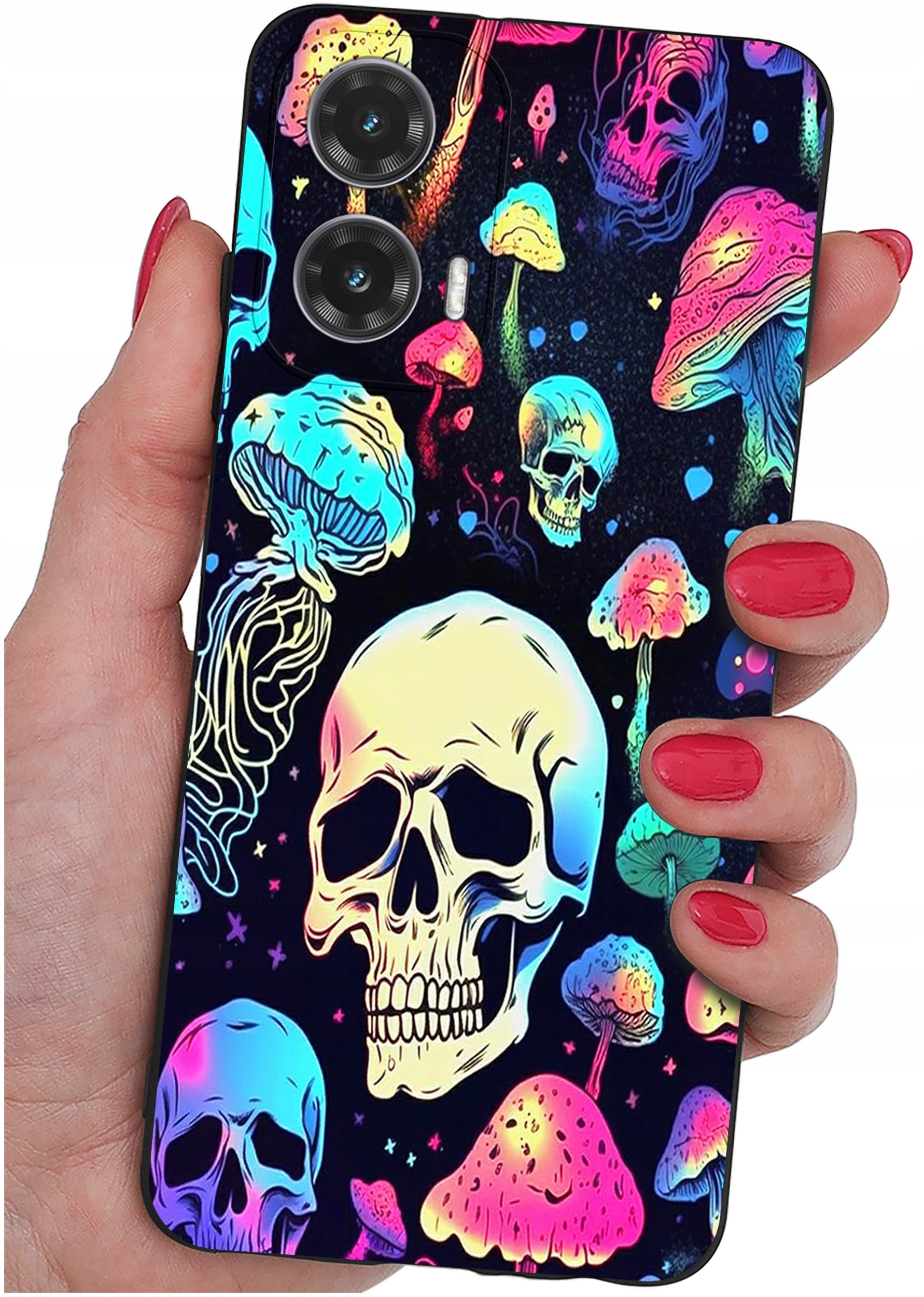 Etui do Motorola Moto G35 5G WZORY |SILIKONOWE MATT CASE + SZKŁO 9H