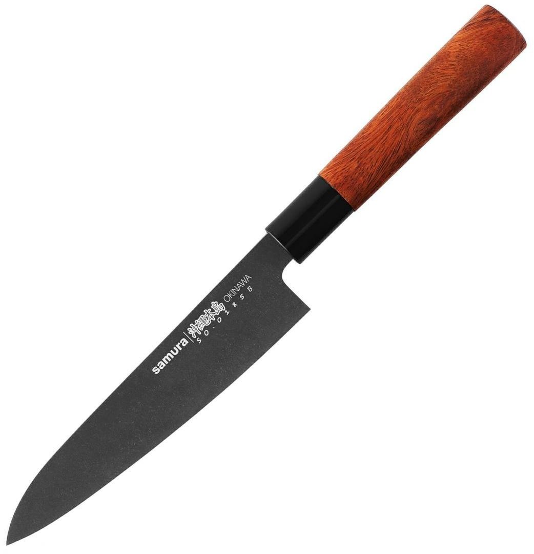 Samura Okinawa Stonewash nóż szefa kuchni Gyuto.