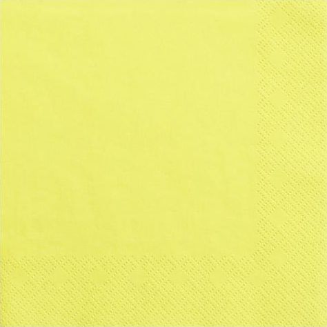 Party Deco Serwetki papierowe, żółte, 33x33 cm., 20 szt. uniwersalny