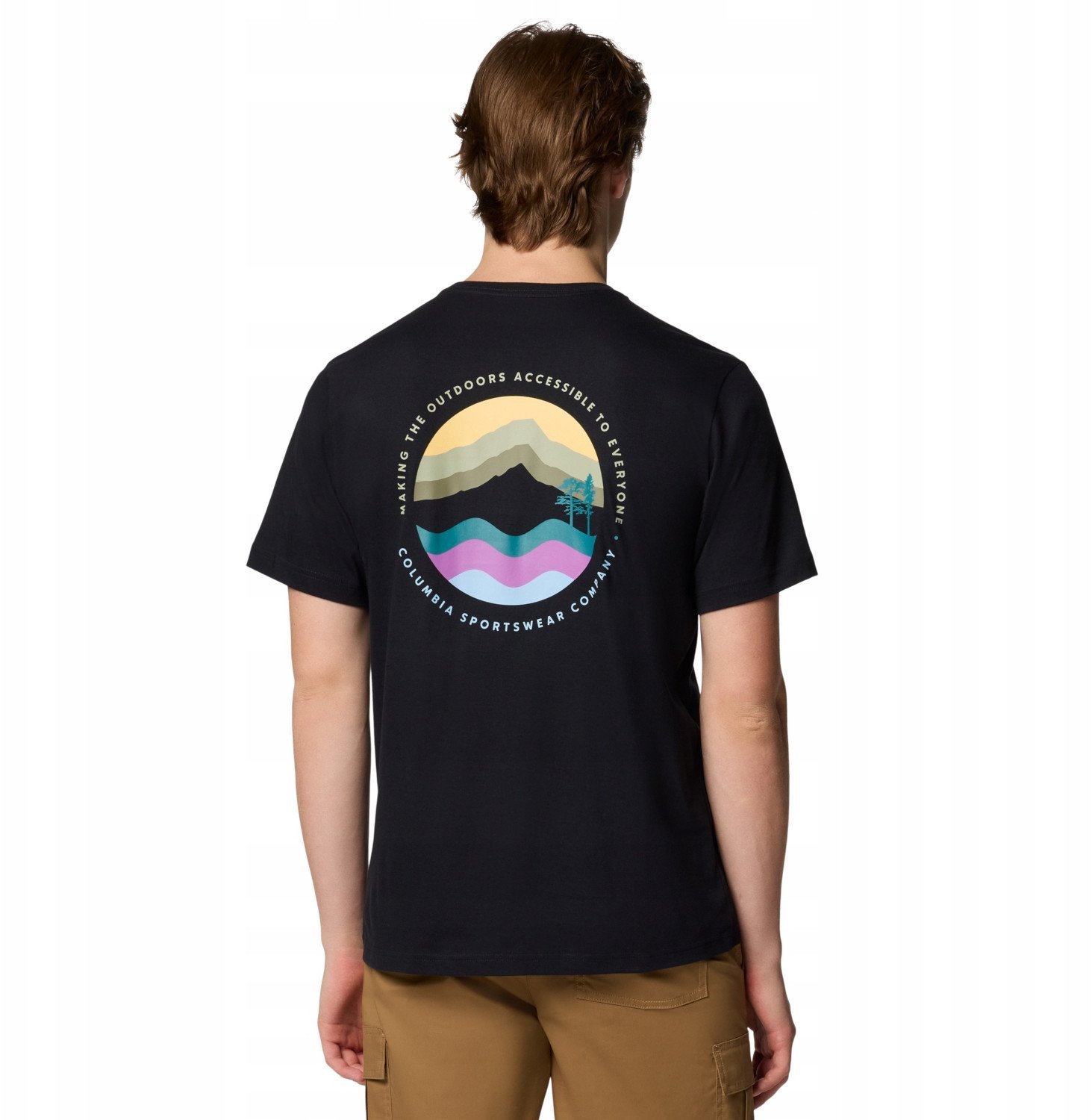 Columbia Kettle River Outdoor Tee 2120411010 Czarne L