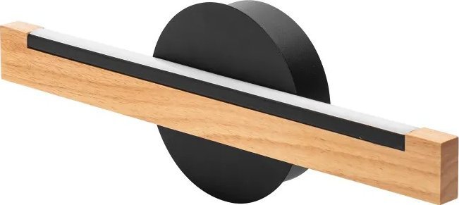 Kinkiet Aigostar Lampa ścienna kinkiet LED z drewna i metalu 6,5W biała zimna 6500K Lampa ścienna kinkiet LED z drewna i metalu 6,5W biała zimna 6500