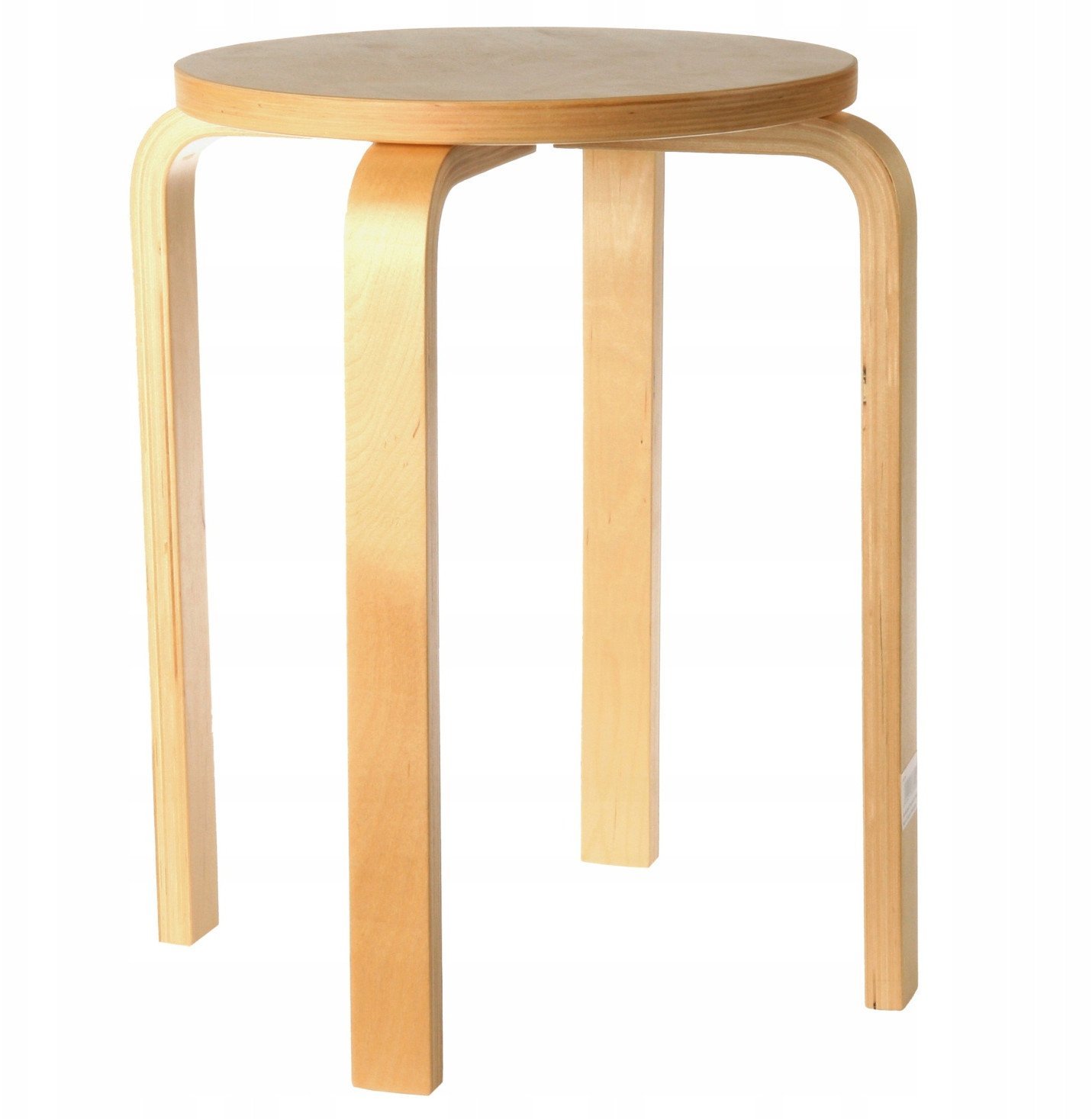 Taboret z drewna brzozy, Ø 39 cm