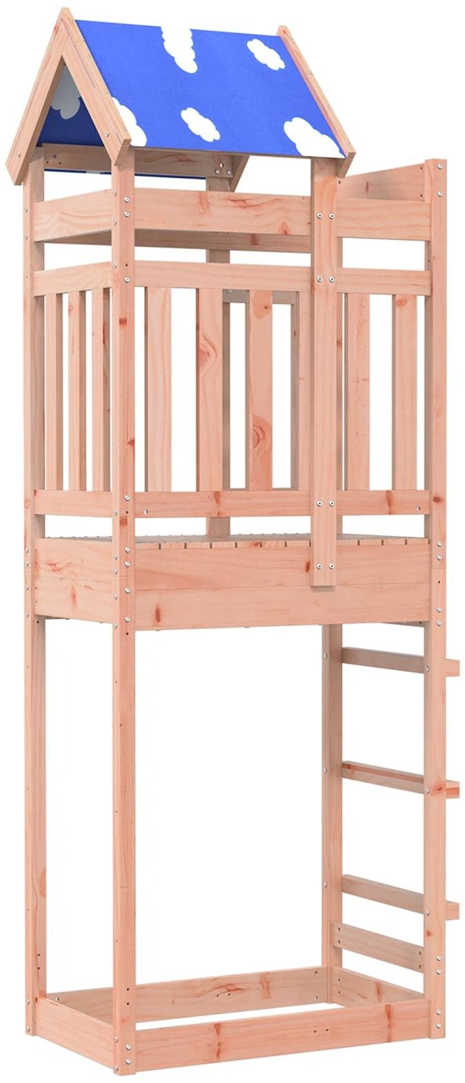 vidaXL Wieża zabaw Brązowy 85 x 52,5 x 239 cm Lekkie drewno douglasowe