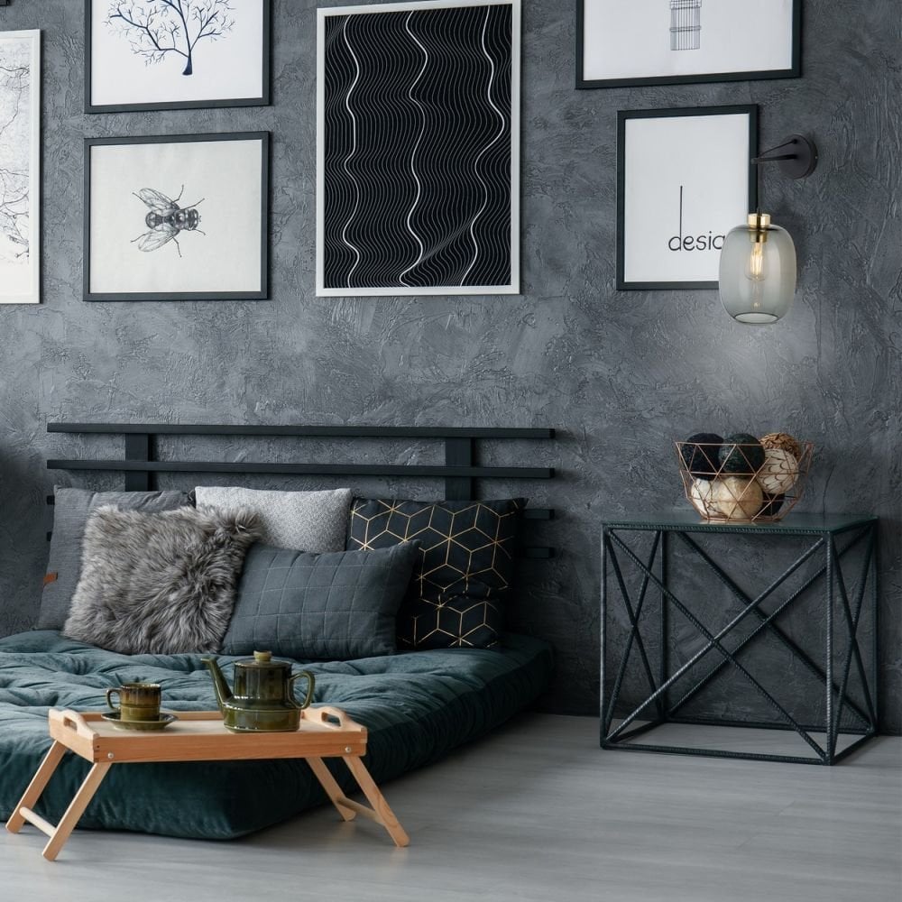 TK Lighting Delta 6481 kinkiet lampa ścienna 1x15W E27 grafitowy/czarny