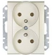 Schneider Electric Gniazdo podwójne z/u 16A kremowe - SDN2800923