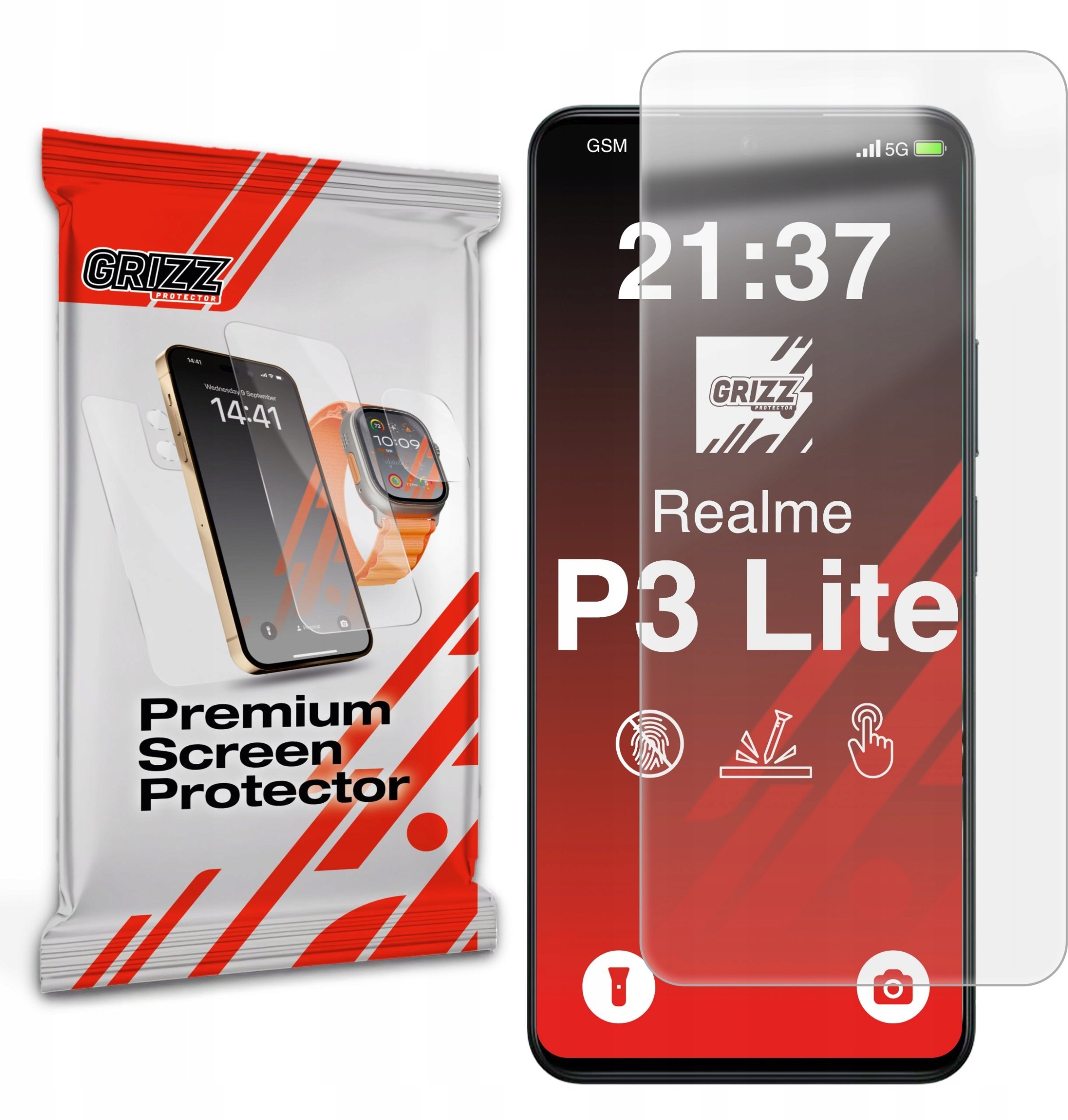 GrizzGlass Folia matowa PaperScreen do Realme P3 Lite