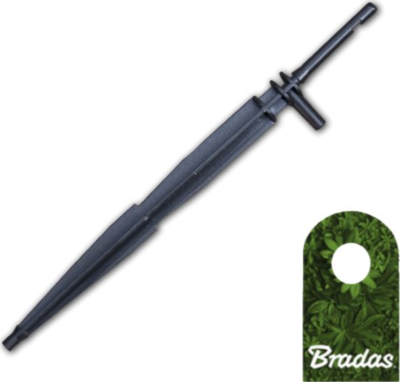 Bradas Kroplownik patykowy prosty 2,2l/h ze wtykiem na wąż 3x5mm 1550