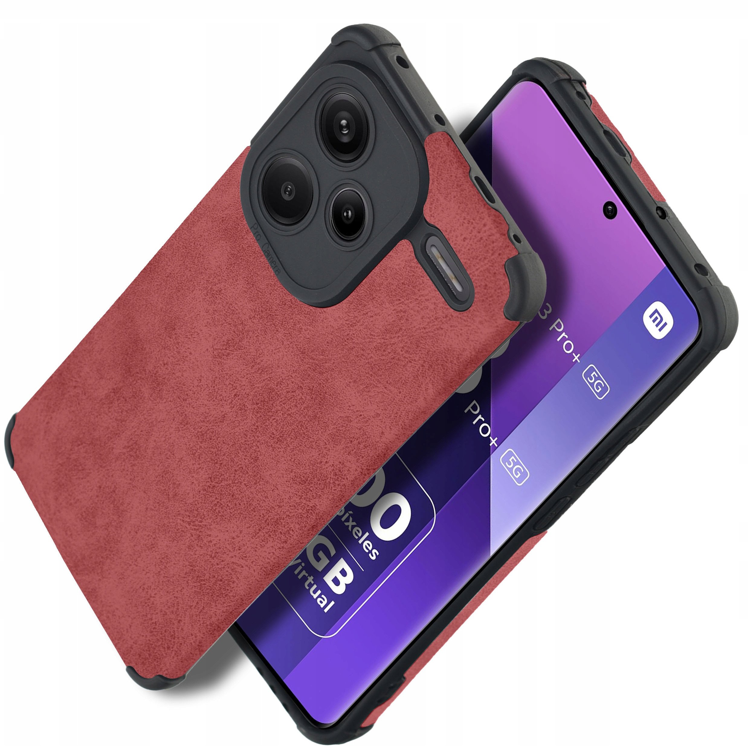 Etui do Xiaomi Redmi Note 13 Pro+ Plus 5G silikonowe SKÓRZANE VINTAGE CASE