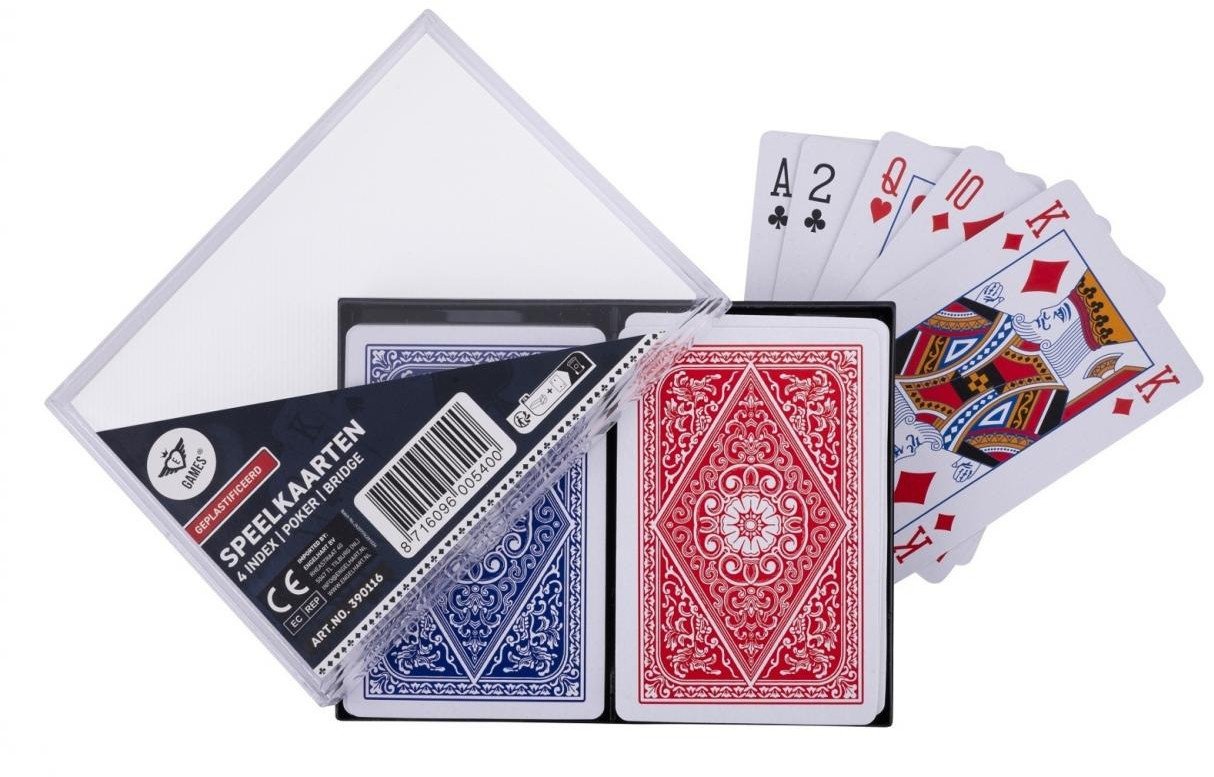 Quint Komplet 2 talii kart w etui 100% platik 4 index