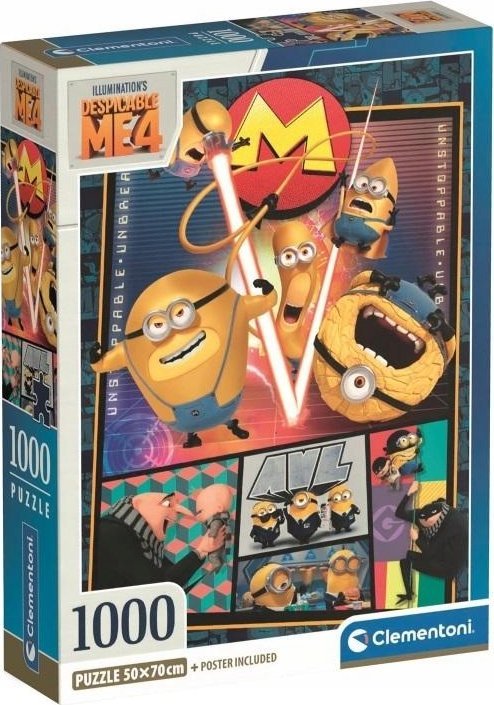 Clementoni Puzzle 1000 elementów Compact Despicacable Me 4