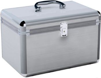 MediaRange Kufer na 200 płyt Srebrny (BOX75)