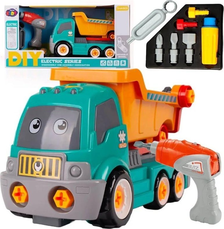 Wywrotka z do skręcania z narzędziami i wkrętarką