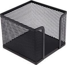 Pojemnik na karteczki metalowy czarny MEMOBE