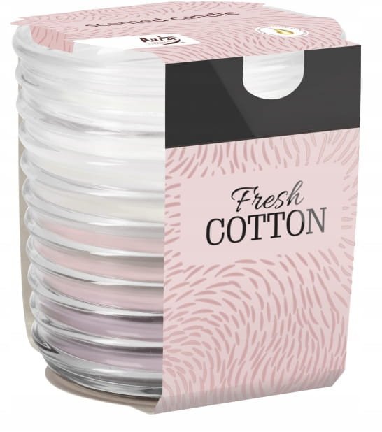 Świeca zapachowa w słoiku Świeża bawełna 8x8,2cm do 28h palenia