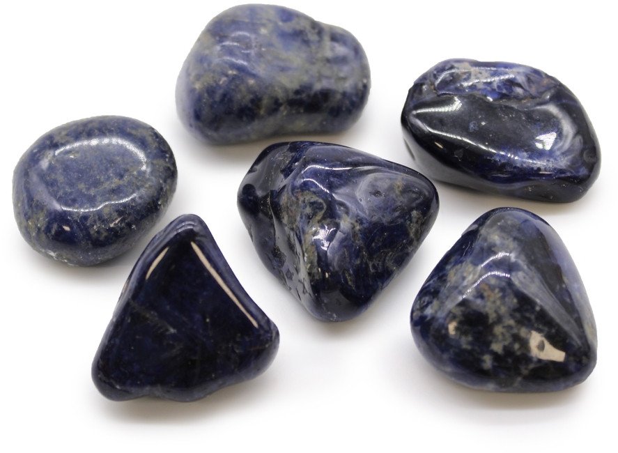 Kamień Afrykański Duży - Sodalit | 6 sztuk