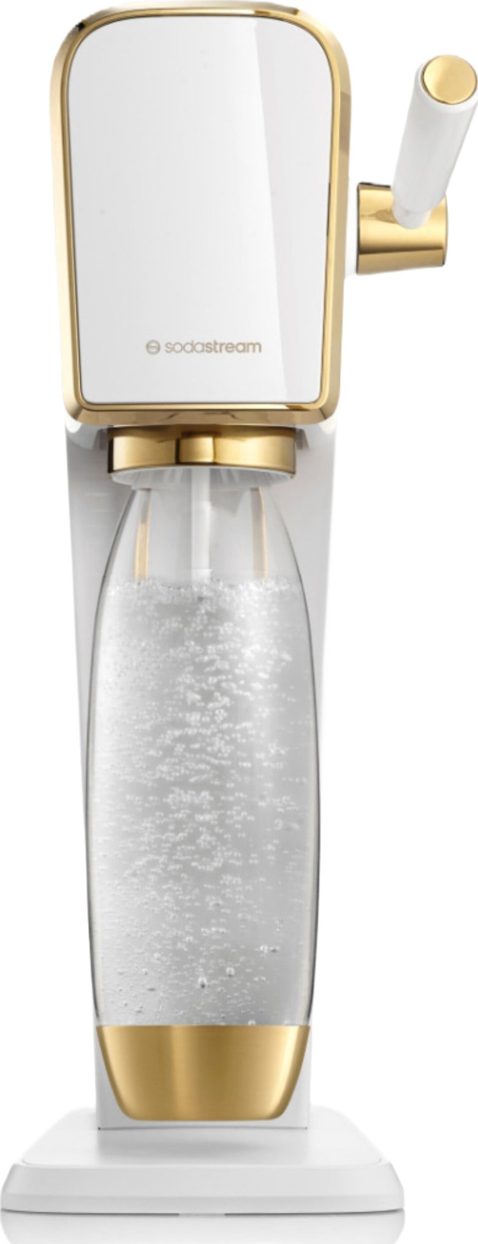 Saturator Sodastream Art + 1 butelka + gaz Biało-złoty