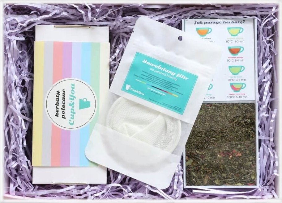 Cup&You Box herbaty w saszetkach 20szt + dyspenser i filtr