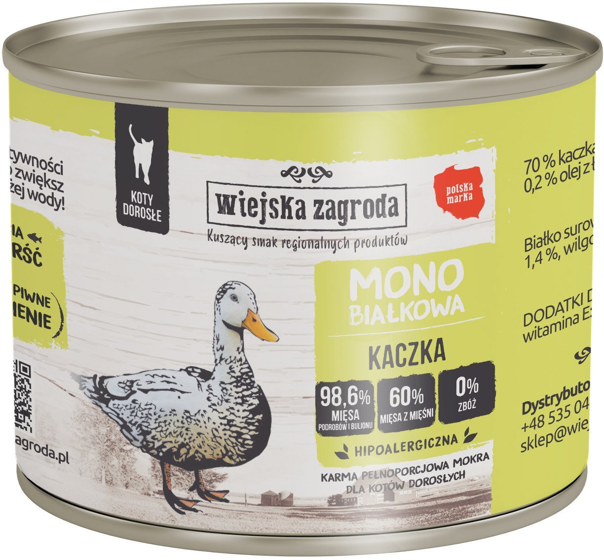 Wiejska Zagroda Monobiałkowa z kaczką 200g