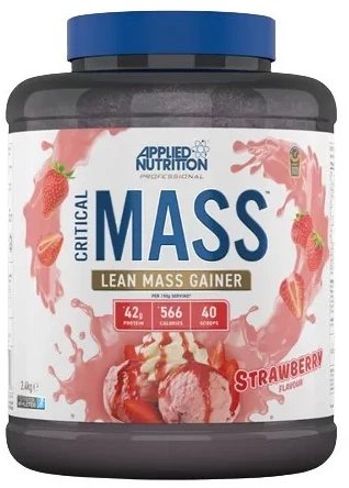 Applied Nutrition - Gainer, Critical Mass, Professional, Truskawka, Proszek, 2400g