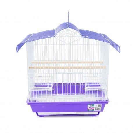 Panama Pet Klatka dla ptaków, zaokrąglony, fioletowo-biały, wym. 36 x 28.8 x 40,2cm